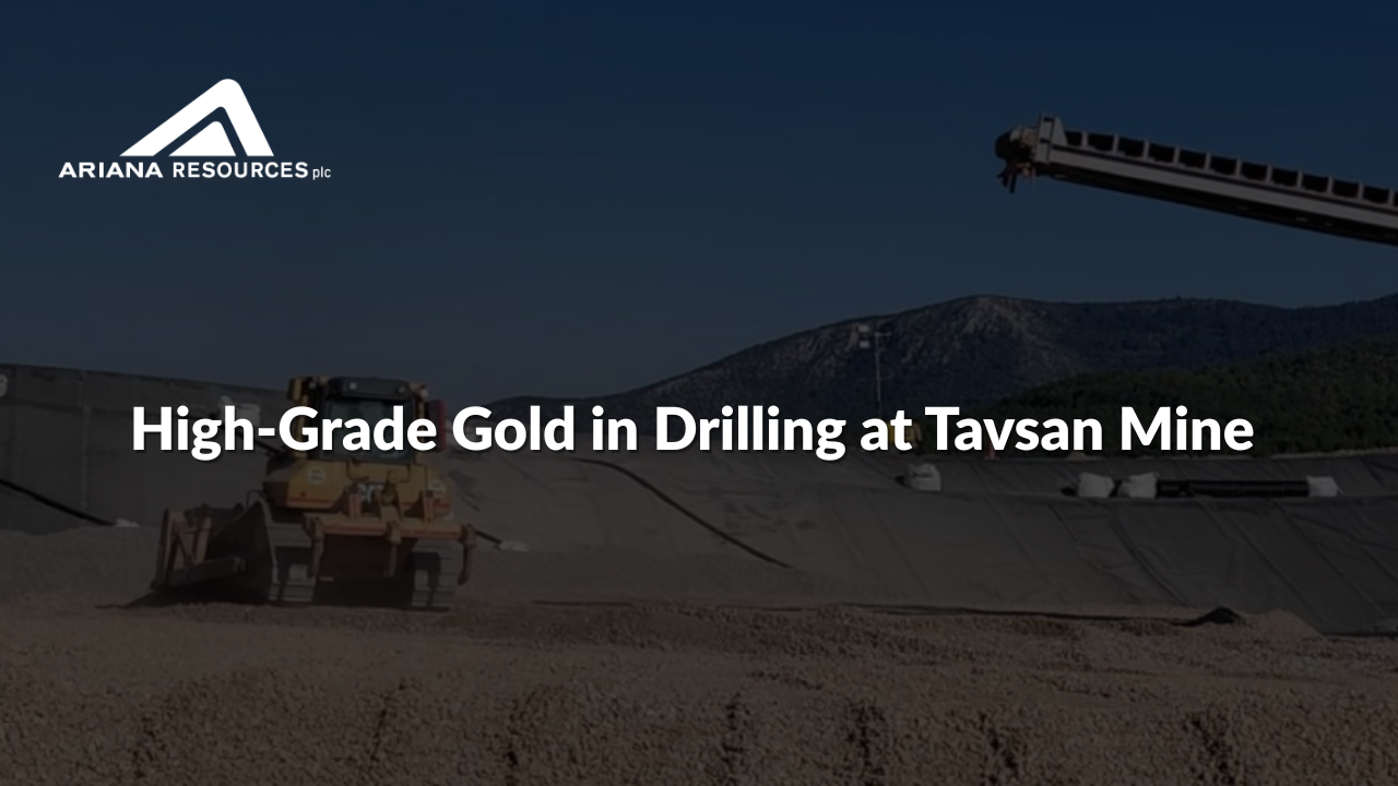 AA2 - High-Grade Gold in Drilling at Tavsan Mine AA2 - High-Grade Gold in Drilling at Tavsan Mine