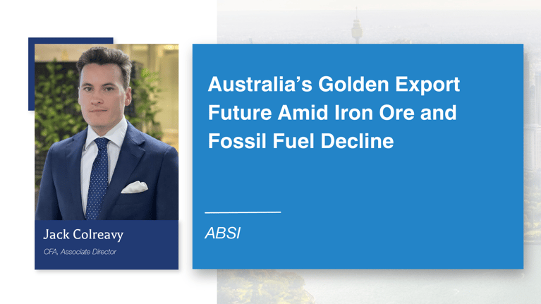 ABSI - Australia’s Golden Export Future Amid Iron Ore and Fossil Fuel Decline