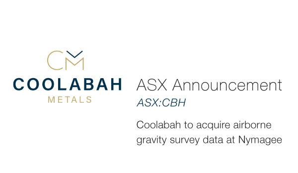 Coolabah Metals Ltd (ASX:CBH) Coolabah to acquire airborne gravity survey data at Nymagee