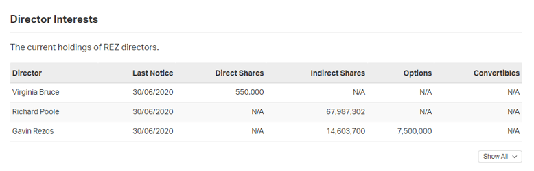 Director Interests