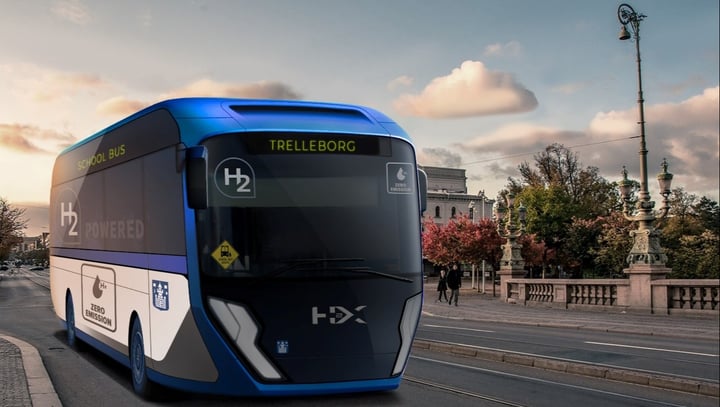 H2X Global to supply Trelleborg with hydrogen buses and a waste truck