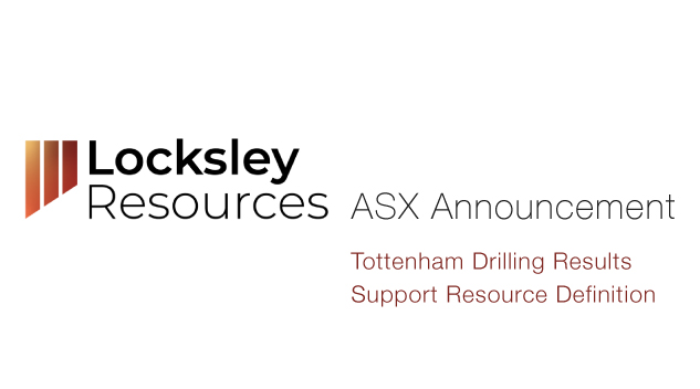 Locksley Resources Ltd (ASX:LKY) Tottenham Drilling Results Support Resource Definition