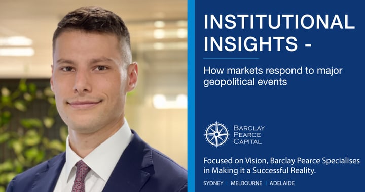 Institutional Insights ~ How markets respond to major geopolitical events