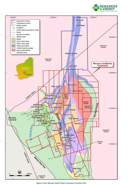 REZ East Menzies Gold Project