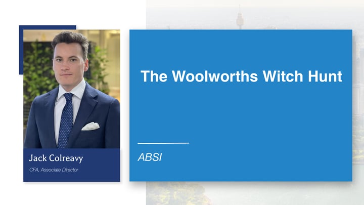 ABSI - The Woolworths Witch Hunt