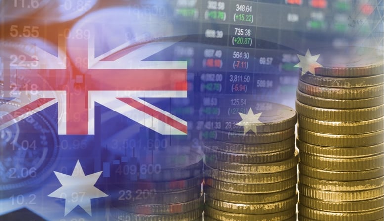 stock-market-investment-coin-and-australia-flag-or-forex-for-analyze-finance-business_t20_wkX6v8
