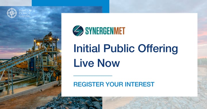 Synergen Met Ltd: IPO Live Now - Register Your Interest