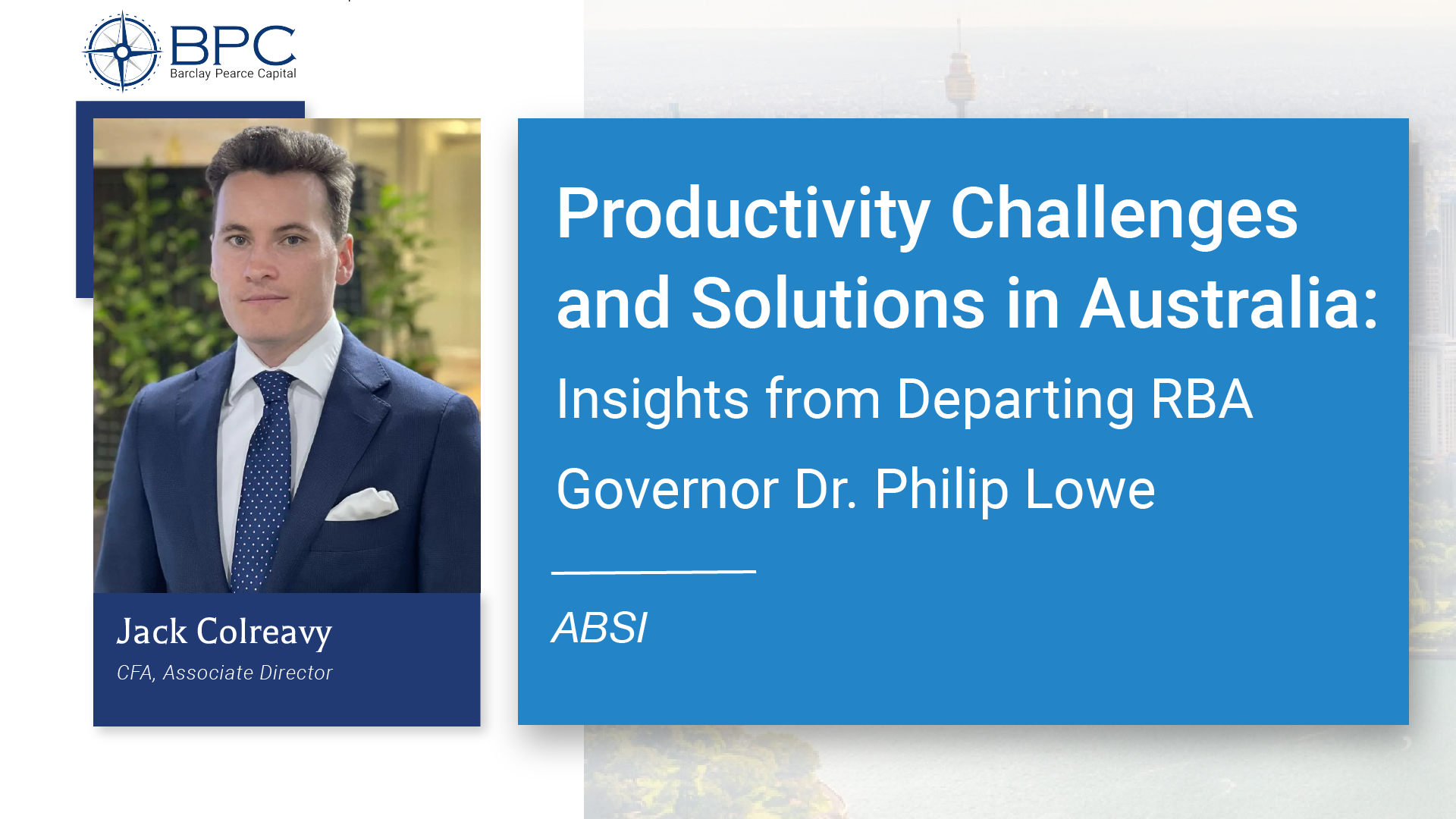 ABSI - Productivity Challenges and Solutions in Australia: Insights ...